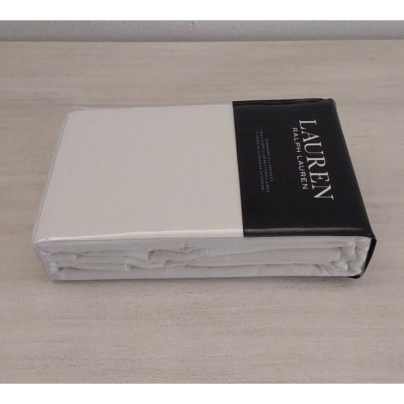 Ralph Lauren CHIC CREAM Lauren Flannel 100% Cotton Standard Pillowcases 2-Pack - Picture 7 of 10